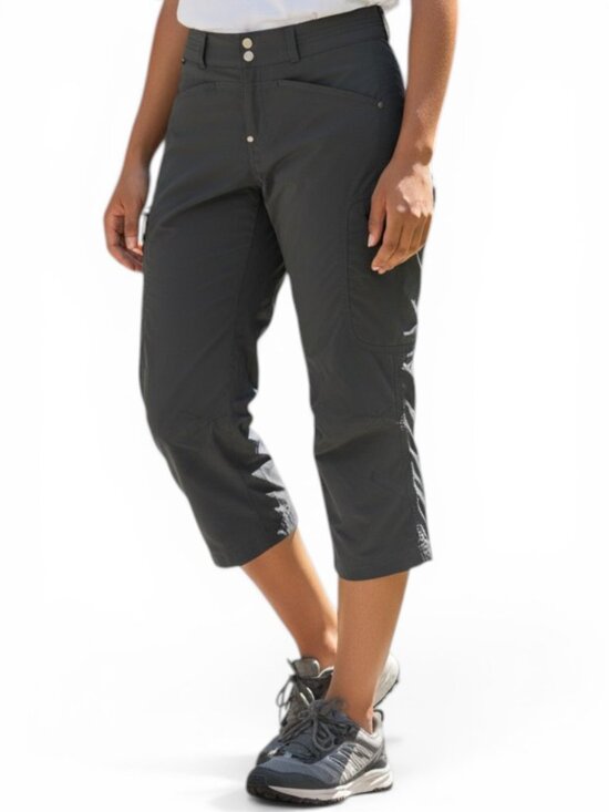 Peak Performance Pants - PEAK PERFORMANCE Dark Gray Stretch Technical Capri Hiking Outdoor Pants xs